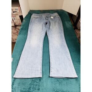 American Eagle Jeans Size 12 Womens Blue Stretch Pants Mid Rise Kick Bootcut